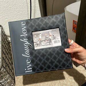 Live Laugh Love Photo Album - Gray